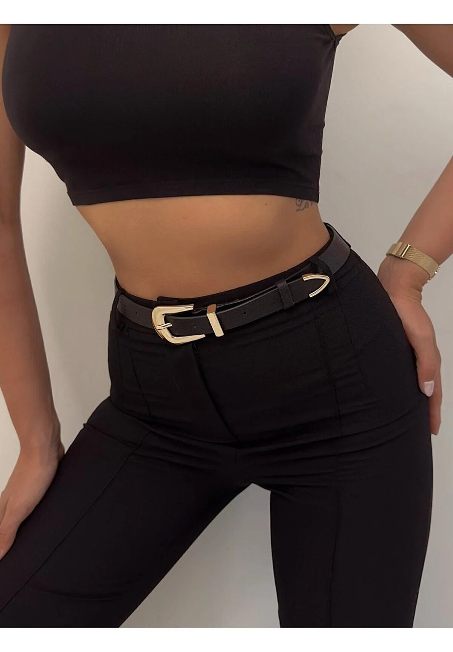 Bel Vurgulu Şık Kadın Kemer – Modern Fit